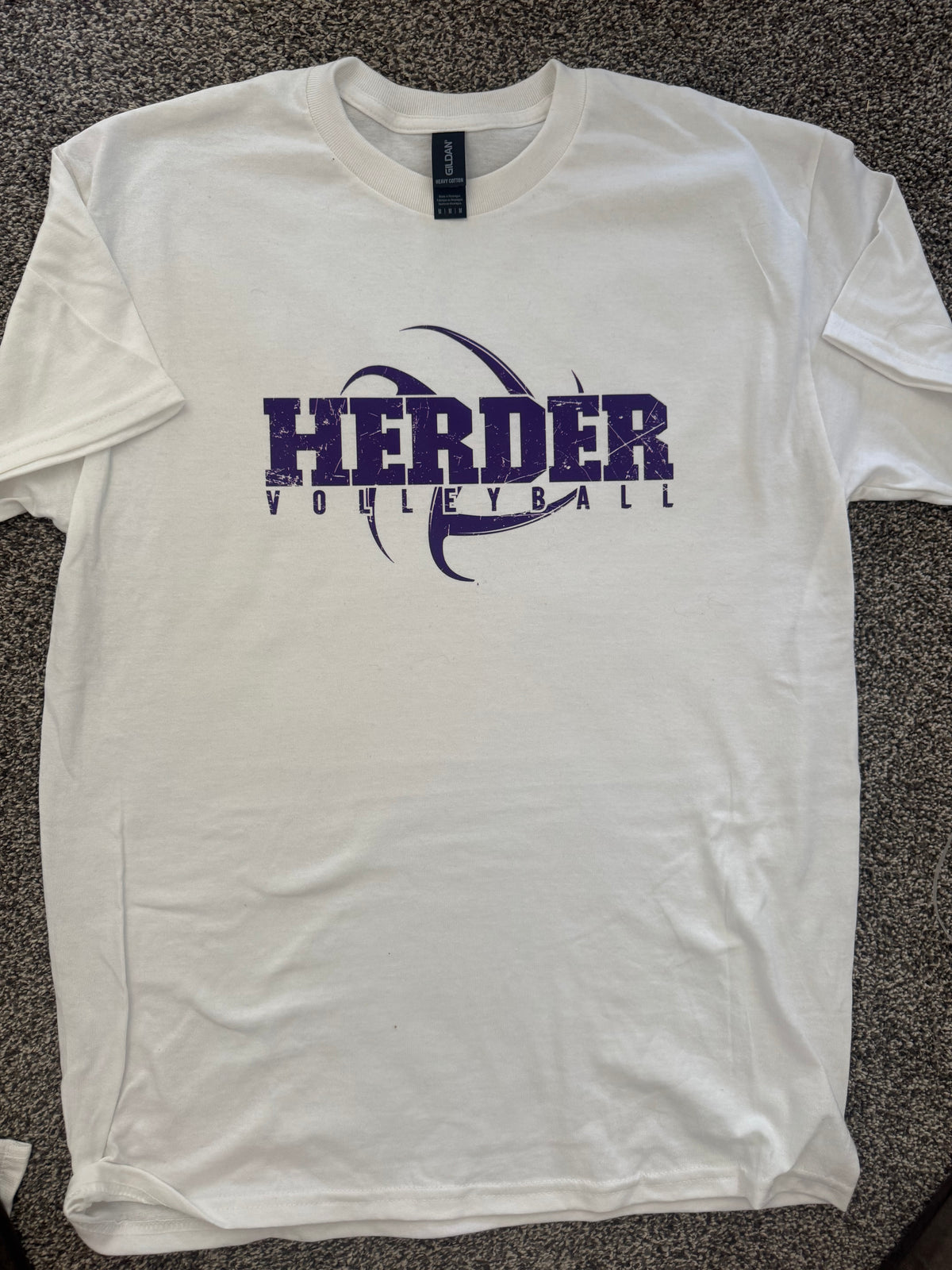 Herder Volleyball T-Shirt Purple Logo